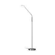 FISCHER & HONSEL LED-golvlampa Sorento nickel, höjd 138 cm, CCT, touch...