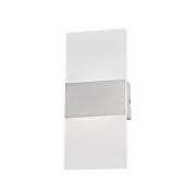 FISCHER & HONSEL LED-vägglampa FODER, nickelfärgad, höjd 27 cm, strömb...