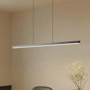 Lucande LED-hänglampa Solvar, 117 cm, svart, CCT, dimbar