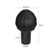 Steinhauer Bordslampa Bloeba, svart, Ø 25 cm, linne/metall