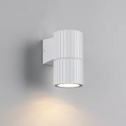 Trio Lighting Utomhusvägglampa Parana, matt vit, höjd 11 cm, metall