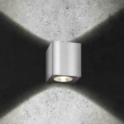 LCD LED-utomhusvägglampa 5026, stål, 11 cm, IP54, upp/ner