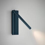 Bover LED-vägglampa Arid A/02 gråblå, aluminium, 2 700 K