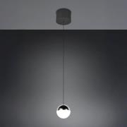 Reality Leuchten LED-hänglampa Senta, kromfärgad, Ø 10 cm, 4 000 K 1 l...