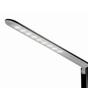 Aluminor LED-skrivbordslampa Success med klocka, svart