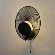 Forestier Oyster design-vägglampa, svart