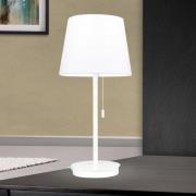 ORION Bordslampa Ludwig med USB-port vit