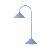 FRANDSEN LED-batteridriven bordslampa Grasp, ljusblå, höjd 47 cm
