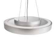 Deko-Light Menkar LED-hänglampa, silverfärgad, Ø 80 cm, CCT, upp/ner