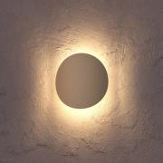 EGLO LED-utomhusvägglampa Briale, sandfärgad, höjd 20 cm metall