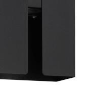 EGLO LED-utomhusvägglampa Briscola, svart, höjd 20 cm metall, CCT