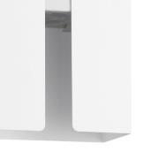 EGLO LED-utomhusvägglampa Briscola, vit, höjd 20 cm metall, CCT