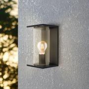 EGLO Utomhusvägglampa Cascinetta, bredd 17 cm, svart, metall