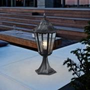 EGLO Sockellampa Navedo, svart/silver, höjd 47 cm