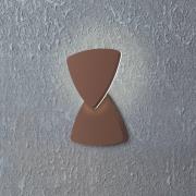 EGLO LED-utomhusvägglampa Pedersano rostfärgad Bredd 14 cm Triangel