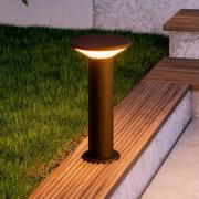 EGLO LED-sockellampa Rigosa, svart, höjd 35 cm, metall