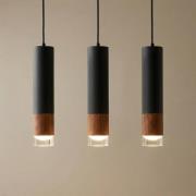 Envostar Fida hänglampa, 3 lampor, svart