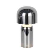 Searchlight LED-batteridriven bordslampa Niko, kromfärgad, höjd 26 cm,...