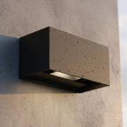 Ideallux Ideal Lux Utomhusvägglampa Atom, svart, 20 cm, metall