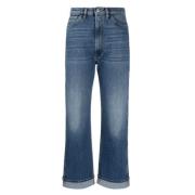 3X1 Wide Trousers Blue, Dam