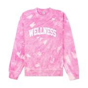 Sporty & Rich Mysig Pink Taffy Wellness Ivy Tie Dye Sweatshirt Pink, D...