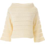 Liviana Conti Sweaters Cream Beige, Dam