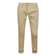 Dondup Smal Skuren Byxor Beige, Herr