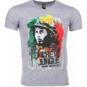 Local Fanatic Bob Marley Concrete Jungle Print - Herr T Shirt - 1406G ...