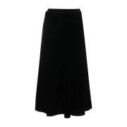 Gold Hawk Midi Skirts Black, Dam