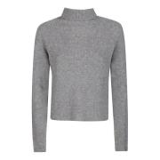 Fabiana Filippi Turtleneck Sweater - Polotröja Gray, Dam