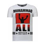 Local Fanatic Muhammad Ali Rhinestone - Herr T Shirt - 5762W White, He...
