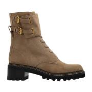 See by Chloé Mallory mocka ankelboots Beige, Dam