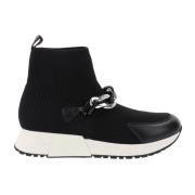 Liu Jo Tyg Slip-On Sneakers Black, Dam