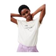 Jane Lushka Gardenia T-Shirt | Modern Klisk Stil Pink, Dam