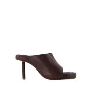 Jacquemus Brunläder Nuvola Mules Brown, Dam