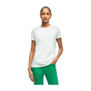 Brooks Brothers T-shirt i Supima-bomullspique med stretch White, Dam