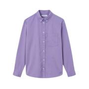 Wood Wood Andrew Classic Jeansskjorta Purple, Herr