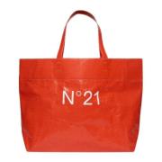 N21 Orange Shopper Väska med Fyrkantigt Design Orange, Dam