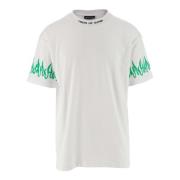 Vision OF Super Vitgrön Bomull T-shirt med Logotryck White, Herr