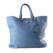 Prada Vintage Pre-owned Läder prada-vskor Blue, Dam