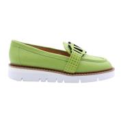 Voltan Elegant Classic Loafers for Women Green, Dam