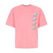 We11Done Rosa bomullsöverdiMän t-Skjorta Pink, Dam