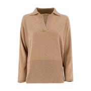 Fedeli V-neck Knitwear Beige, Dam