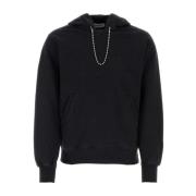 Ambush Svart bomulls sweatshirt - Stilren och bekväm Black, Herr