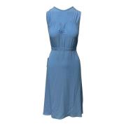 N21 N ° 21 Midi -klänning med stort band Blue, Dam