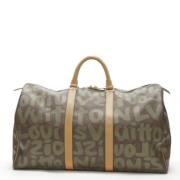 Louis Vuitton Vintage Pre-owned Canvas handvskor Brown, Dam