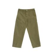 Amish Straight Jeans Green, Herr