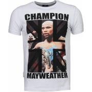 Local Fanatic Mayweather Champion - Herr T Shirt - 4780W White, Herr