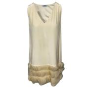 Moschino Pre-Owned Pre-owned Silk dresses White, Dam