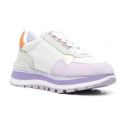 Liu Jo Multifärgade Läder Sneakers för Kvinnor White, Dam